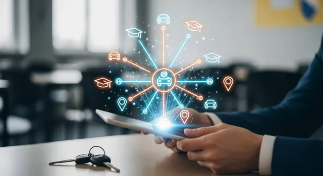 Telefon s digitalnim poveznicama između kandidata i autoškola